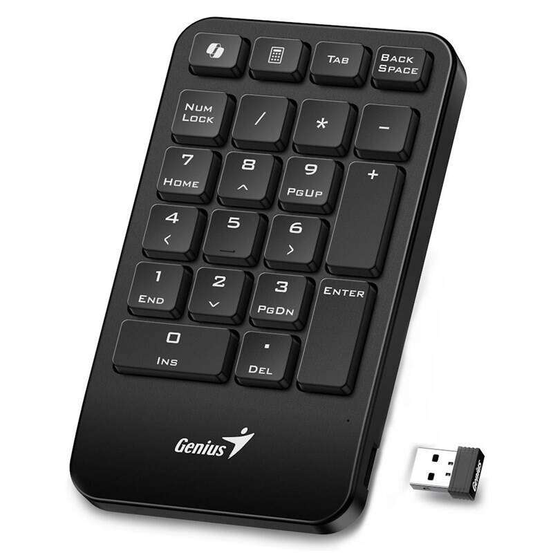Product detail of Genius NumPad 1000, numerická, bezdrátová 2,4GHz, copilot, USB (31320003401) černá