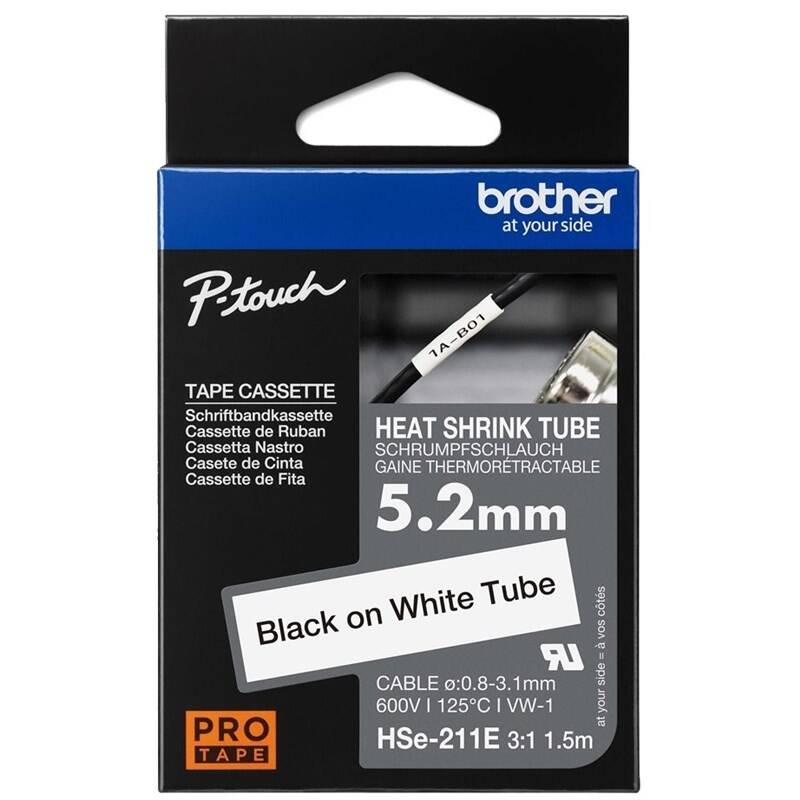 Product detail of Brother HSE-211E černá na bílé, 5,2 mm (HSE211E)