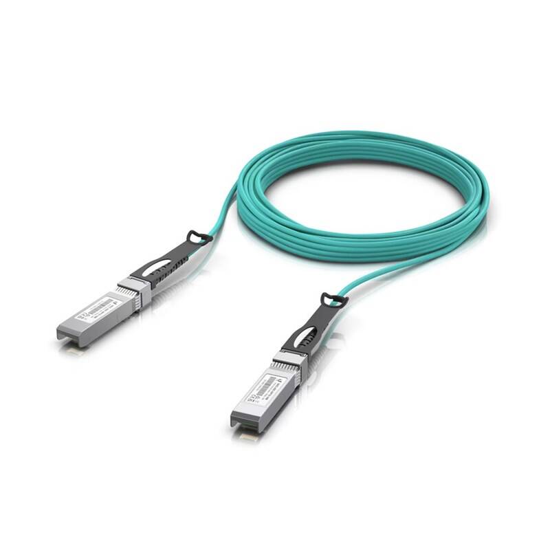 Product detail of Ubiquiti Patch optický, AOC, SFP+/SFP+, 10Gbps, průměr 3mm, 10m (UACC-AOC-SFP10-10M) tyrkysový