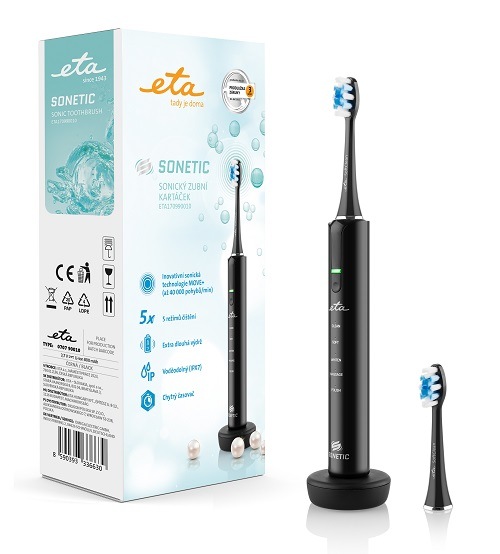 Zubní kartáček ETA Sonetick 170990010, režimy