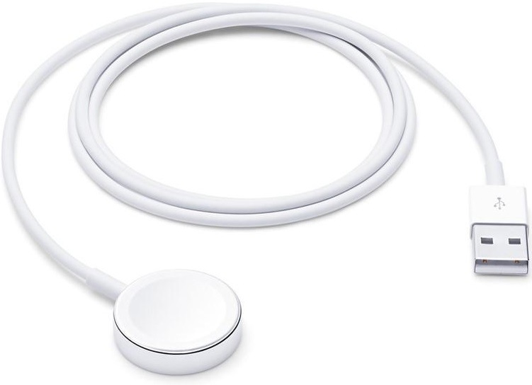 Magnetický nabíjecí kabel pro Apple Watch, 1 m, bílá
