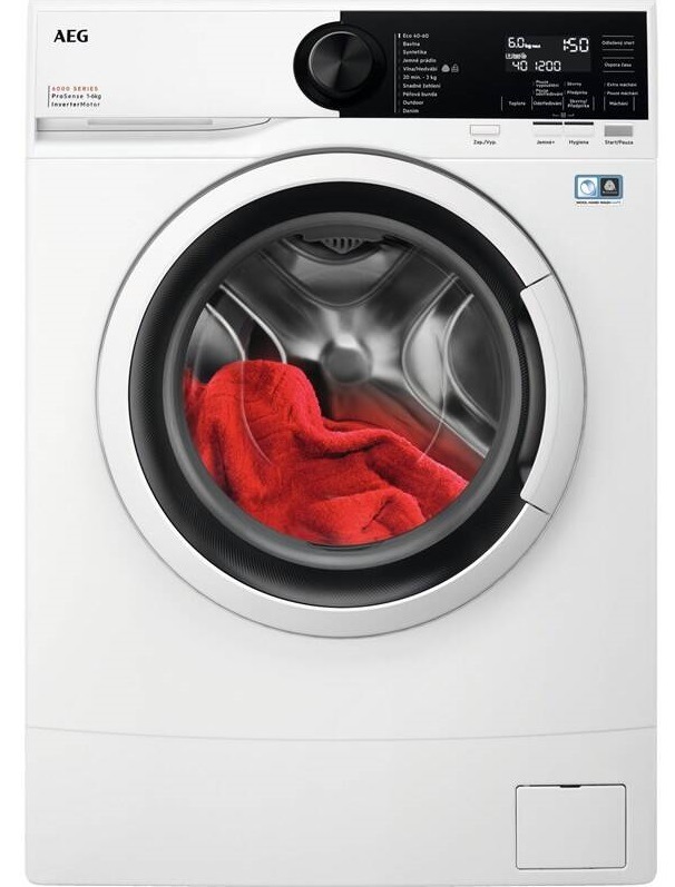 Pračka AEG ProSense™ 6000 LSR6E26WC, bílá, úzká