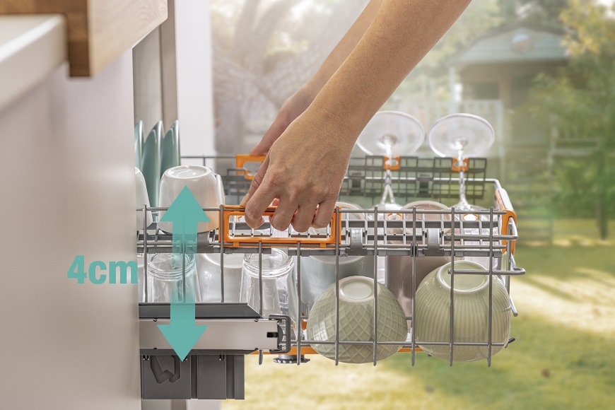 Vestavná myčka Gorenje GV663A66, Praktické vnitřní uspořádání