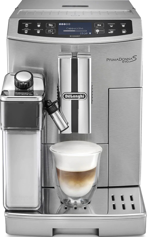 Espresso DeLonghi PrimaDonna S Evolution ECAM 510.55 M, stříbrná