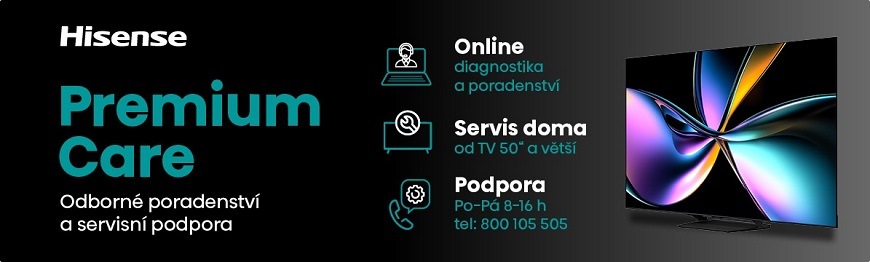 Televize Hisense banner Premium Care