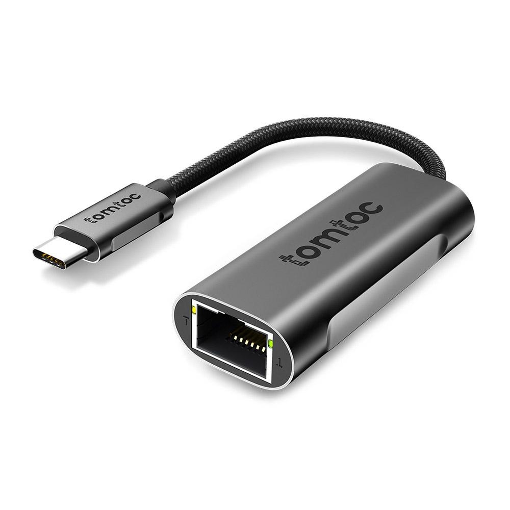 Redukce tomtoc USB-C (Thundebolt 3) / RJ45 