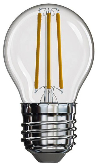 Žárovka LED EMOS Filament Mini Globe, 3,4W, E27, teplá bílá