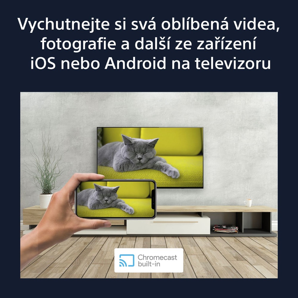 Televize Sony KD-32W800, Chromecast build-in