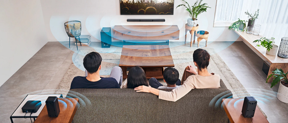 Soundbar Sony HT-S40R Pohlcující zvuk