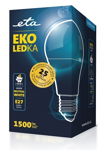 žárovka ETAA60W15NW01 LED