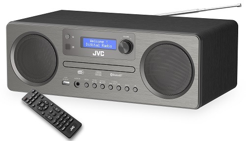 All-in-One Audio systém JVC RD-E861B DAB, dřevo