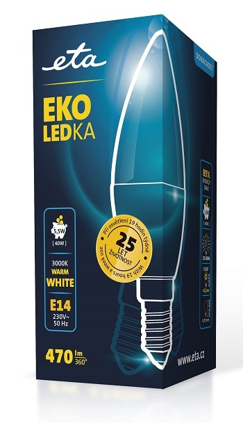 žárovka ETAC37W55WW01 LED