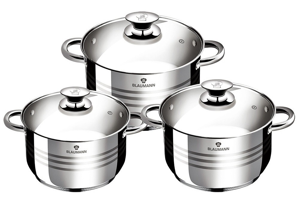 Sada hrnců Blaumann Gourmet line BL-3174, 6 ks, nerez