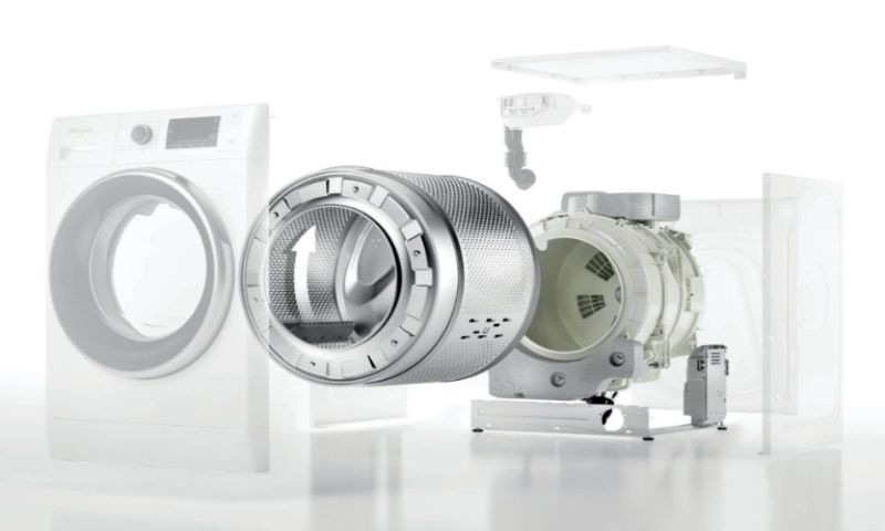 Pračka Whirlpool FreshCare+ FFL 6238 W EE, bílá, invertorový motor