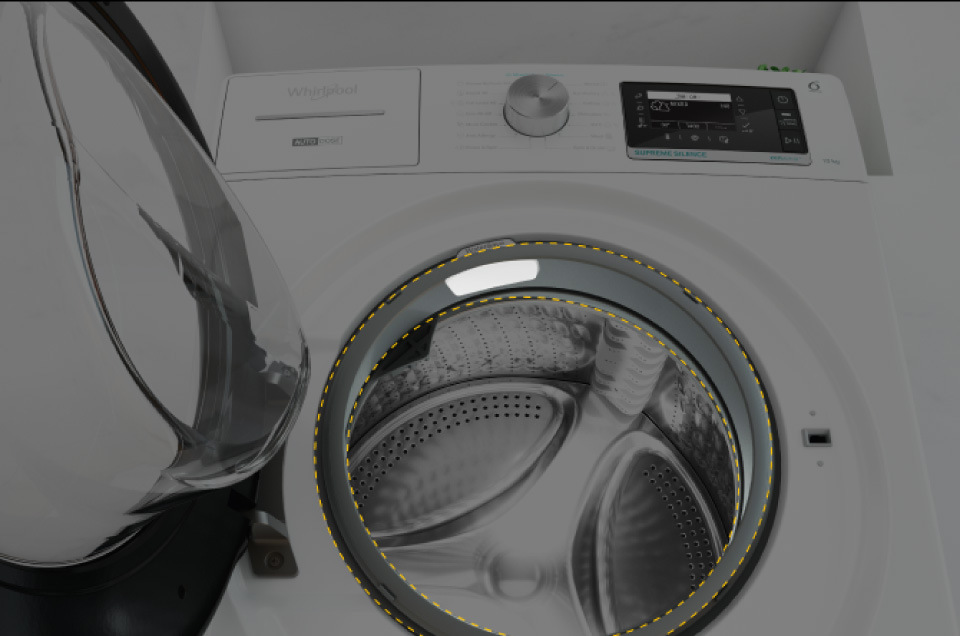 Pračka Whirlpool Supreme Silence W6 W945WB EE, bílá
