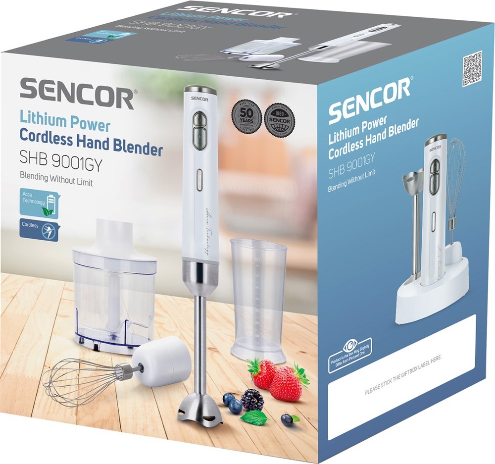 Ponorný mixér Sencor SHB 9001GY AKU