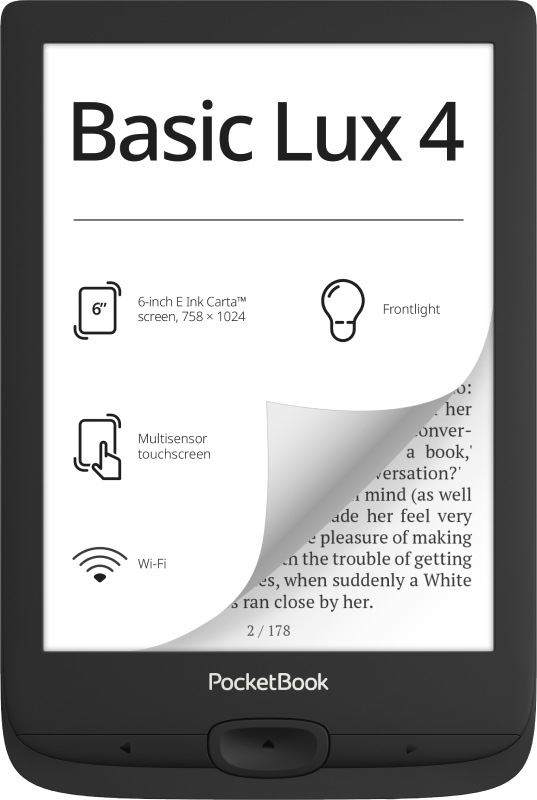 Pocket Book 618 Basic Lux 4, černá