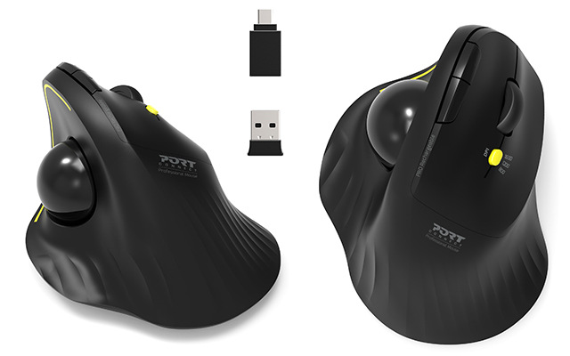 PORT CONNECT Ergonomic Trackball