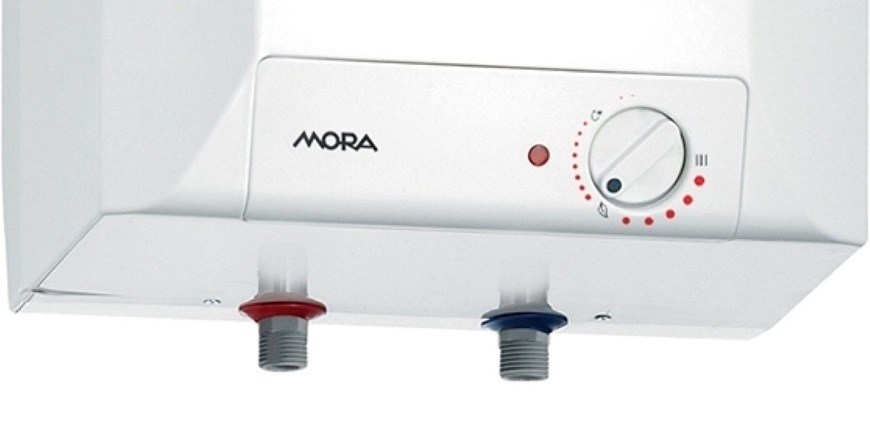 Ohřívač vody Mora BTOM10N, bílá, detail