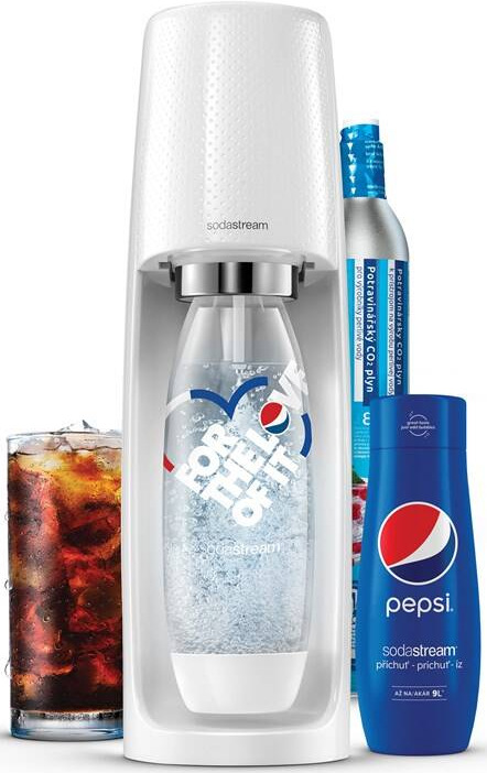 SodaStream SPIRIT White Pepsi MegaPack, bílá
