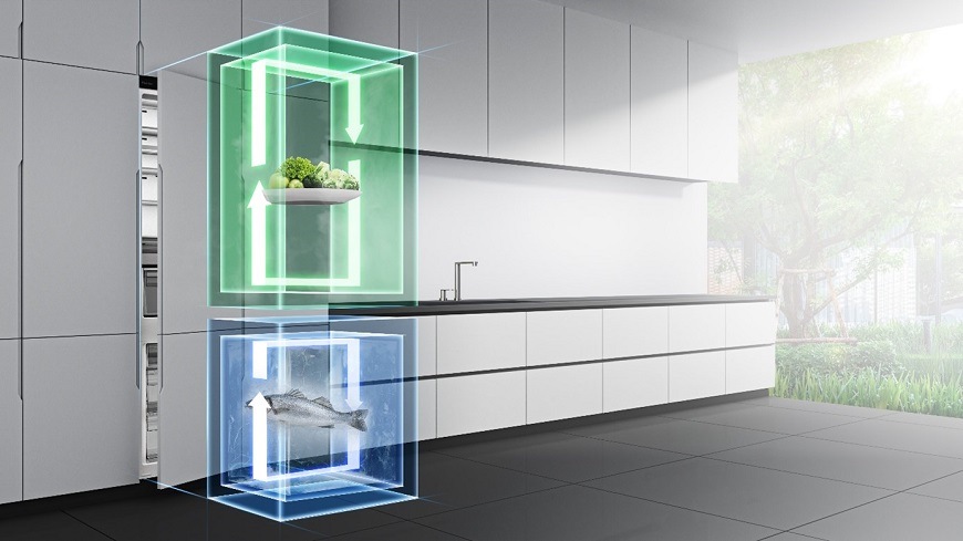 Kombinovaná chladnička Hisense RB5B280SSWC, vestavná, Dual-Tech chlazení