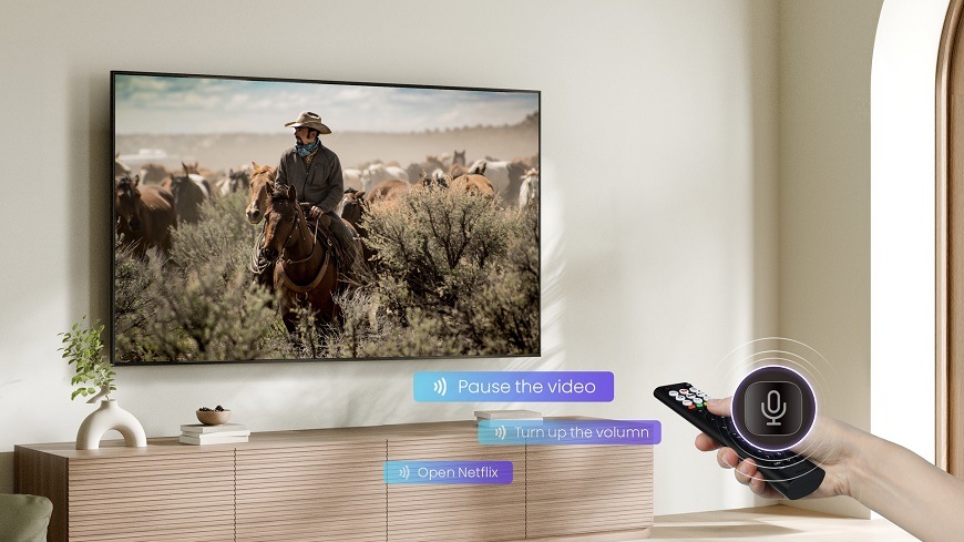 Televize Hisense 75A7Q, hlasové ovládání