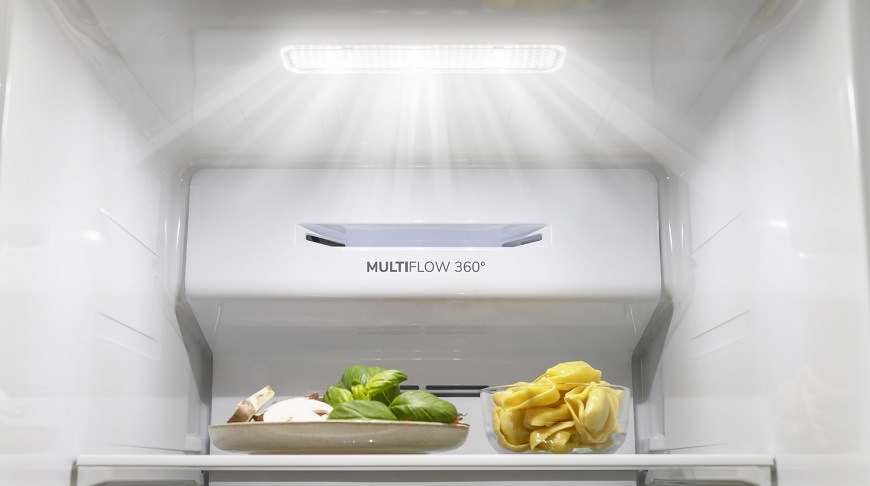 Americká lednice Gorenje NRR9185DABXL, černá/nerezová, LED osvětlení