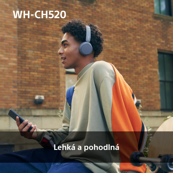 Sluchátka Sony WH-CH520 - růžová