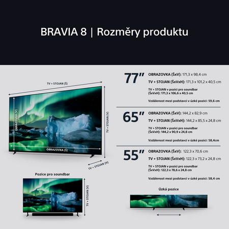 Televize Sony Bravia 8 77"