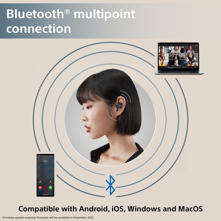 Sluchátka Sony LinkBuds multipoint connection