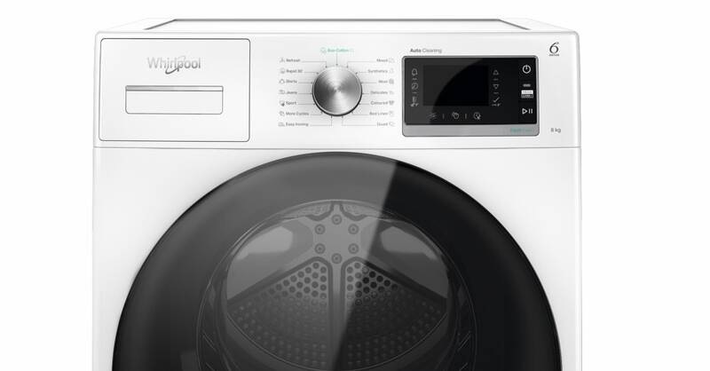 Sušička prádla Whirlpool W6 D84WB EE, bílá, LCD displej
