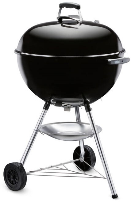 Gril zahradní na dřevěné uhlí Weber Bar-B-Kettle průměr 57cm, Black