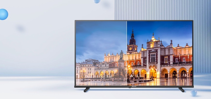 Televize Hisense 40A4Q, vysoký kontrast