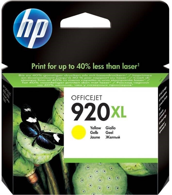 Inkoustová náplň HP 920XL, 700 stran - žlutá