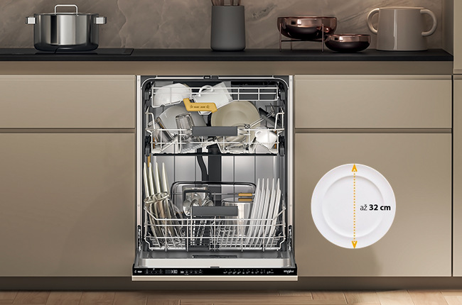 MaxiSpace - Myčka nádobí 60 Whirlpool WH8IA115B2M3TUS0, vestavná
