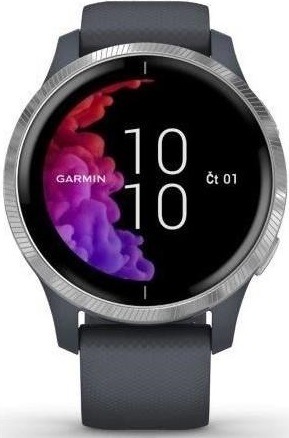 Garmin Venu, stříbrná/modrá