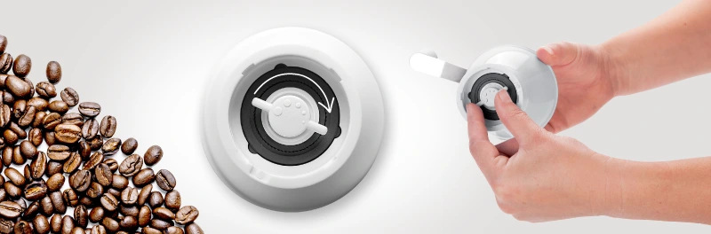 Kávomlýnek Tescoma Handy, nastavitelná hrubost mletí