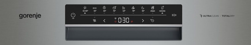 Vestavná myčka Gorenje ULTRA16BIWIFIX, ovládací panel
