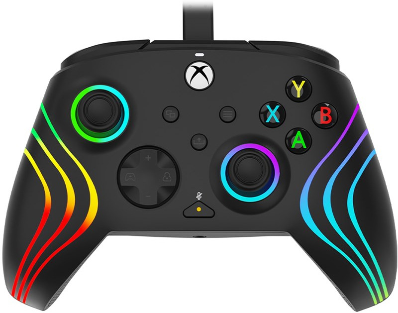 Gamepad PDP Afterglow Wave RGB Wired Controller pro Xbox One/Series, černá