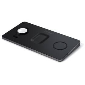 Bezdrátová nabíječka Satechi Trio Wireless Charging Pad (Apple Watch, Airpods, iPhone) (ST-X3TWCPM) černá