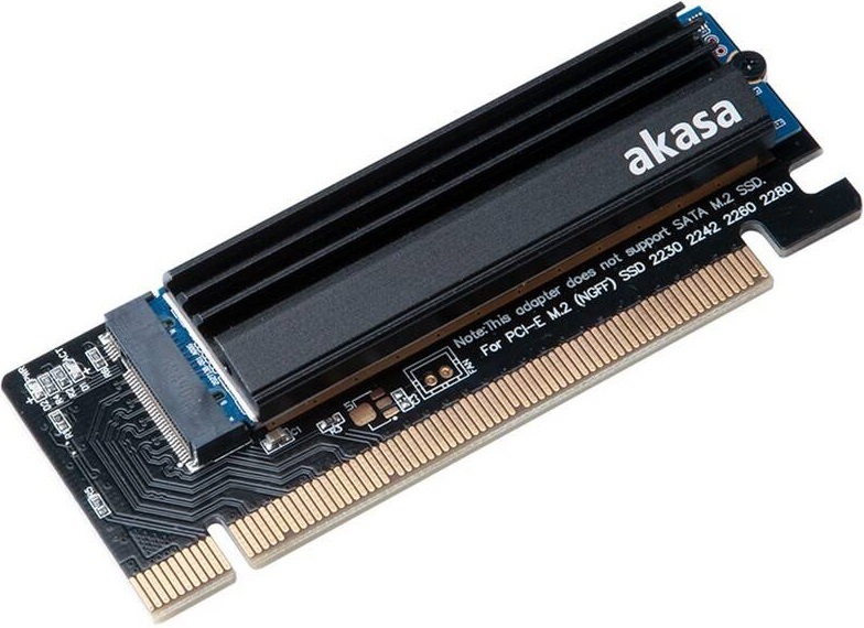 Akasa M.2 SSD na PCIe adaptérová karta s chladičem (AK-PCCM2P-05)
