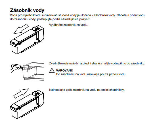 Americká chladnička Gorenje NRR9185ESBXL, černá, zásobník na vodu