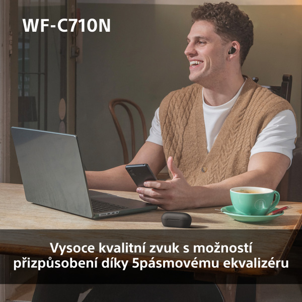 Sluchátka Sony WF-C710N Noise Cancelling - růžová