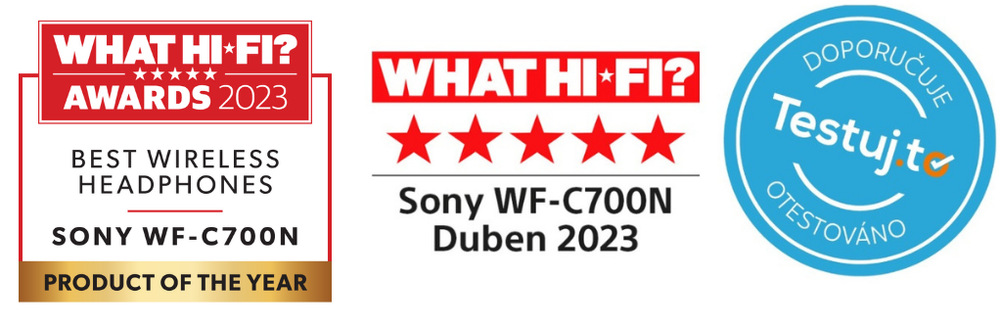 Ocenění pro sluchátka SONY WF-C700N