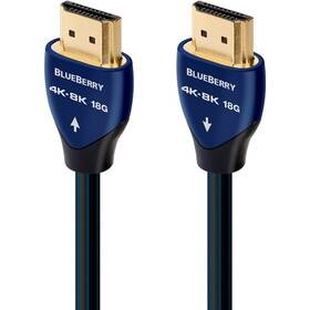 Kabel AUDIOQUEST HDMI 2.0 BlueBerry, 5 m (qblueberryhdmi0050) černý/modrý