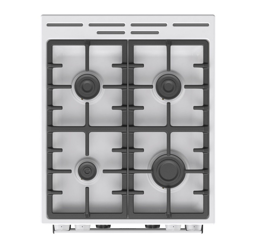 Kombinovaný sporák Gorenje GKS5C73WF, bílá, litinové mřížky