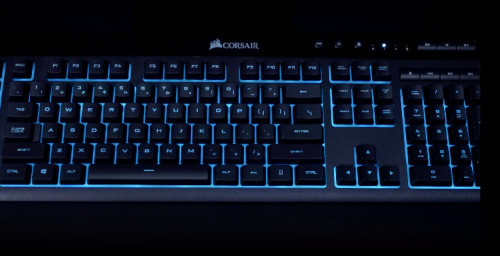 Corsair K55 RGB LED, US, černá