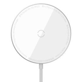 Bezdrátová nabíječka Baseus Simple Mini Magnetic Magsafe pro iPhone 12 Series (WXJK-F02) bílá