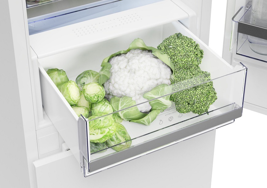 Jednodveřová chladnička s mrazákemGorenje RB491PW, bílá, CrispZone zásuvka