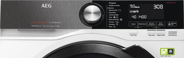 AEG SoftWater L9FBB49SC BlackEdition, bílá